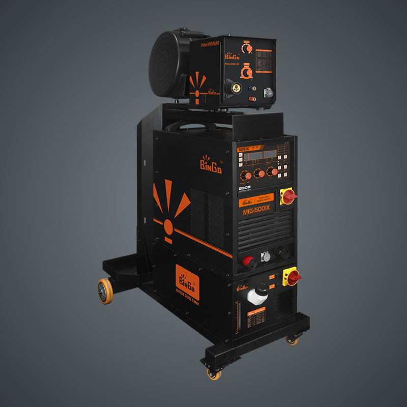 Inverted single pulse MIG/MAG gas shielded welding machine