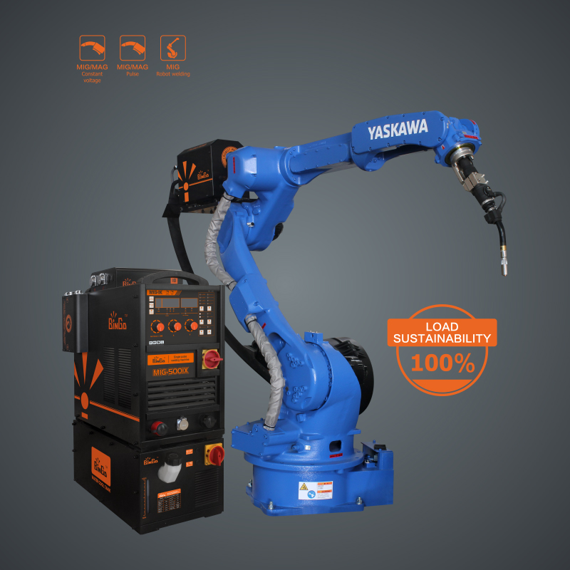 Inverted single pulse MIG/MAG gas shielded welding machine