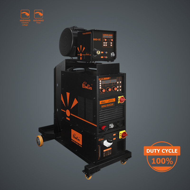 Inverted single pulse MIG/MAG gas shielded welding machine