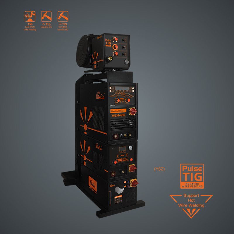 Inverted automatic wire feeding (cold wire/hot wire) DC pulse argon arc welding machine