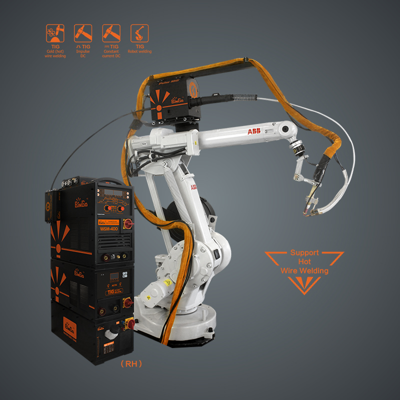 Inverted automatic wire feeding (cold wire / hot wire) DC pulse argon arc welding machine